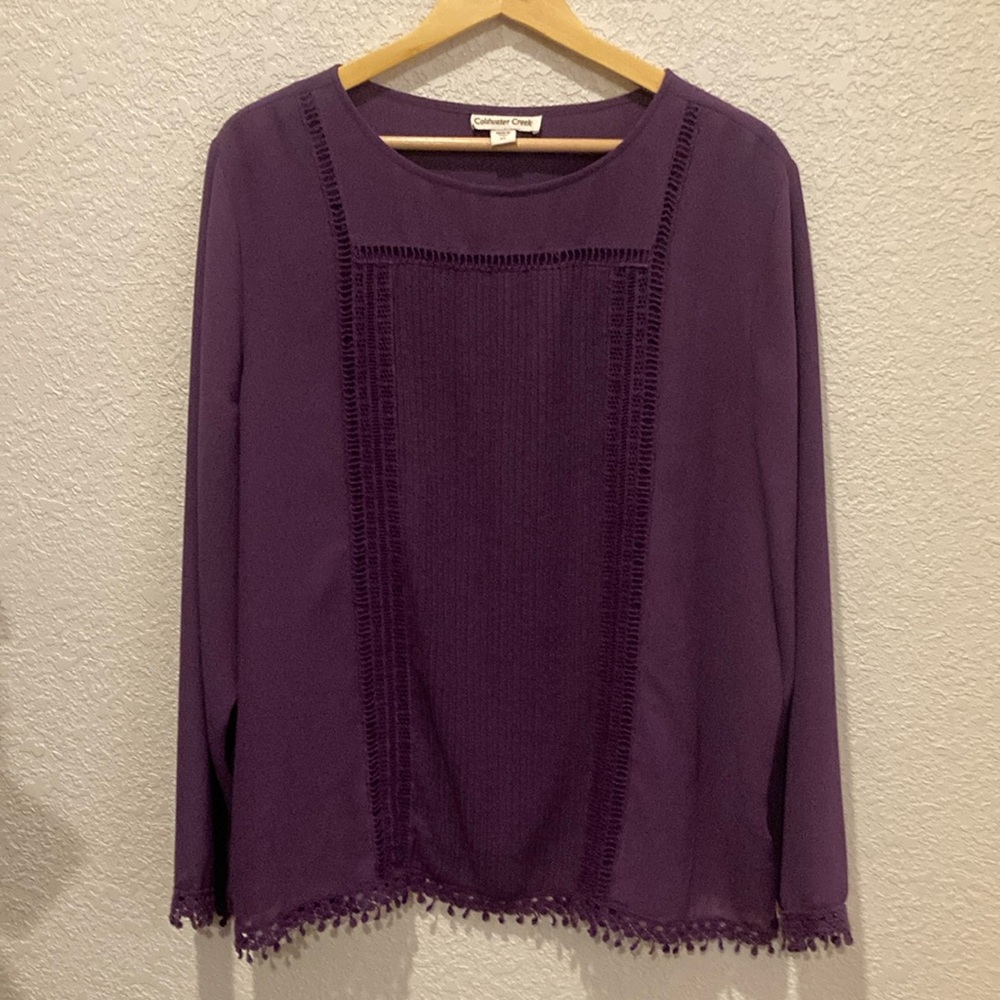 Vintage Coldwater Creek tunic. Aubergine XL